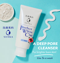 [SHISEIDO] Senka Perfect White Clay Facial Foam Cleanser 120g