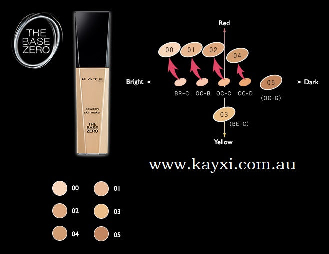 [KATE TOKYO]  LIMITED Mini Size Powdery Skin Maker Foundation SPF15  PA++ 13ml