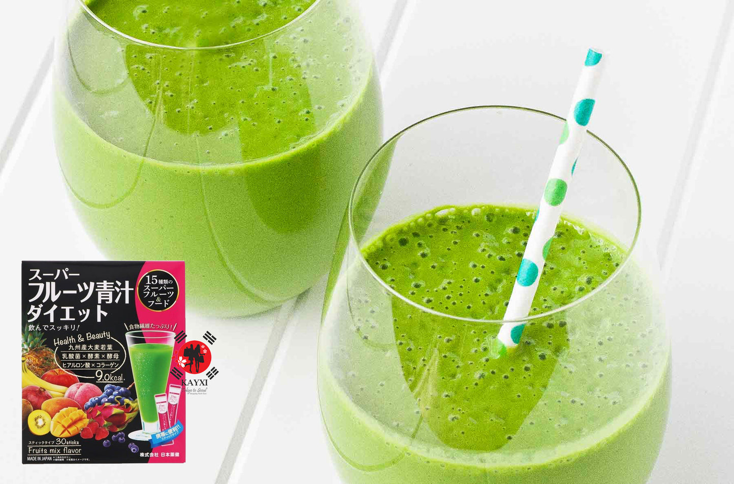 [HEALTHY JUICE]  Super Fruit Aojiru Diet Enzyme Nutritional Healthy Juice 30 Sachets (30% OFF)