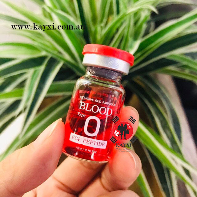 [INTENSIVE RED AMPOULE] Blood Type O EGF PEPTIDE 15 Bottles x 5ml