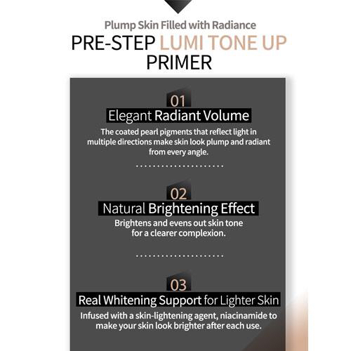 [CLIO] Pre-Step Lumi Tone Up Primer 30ml