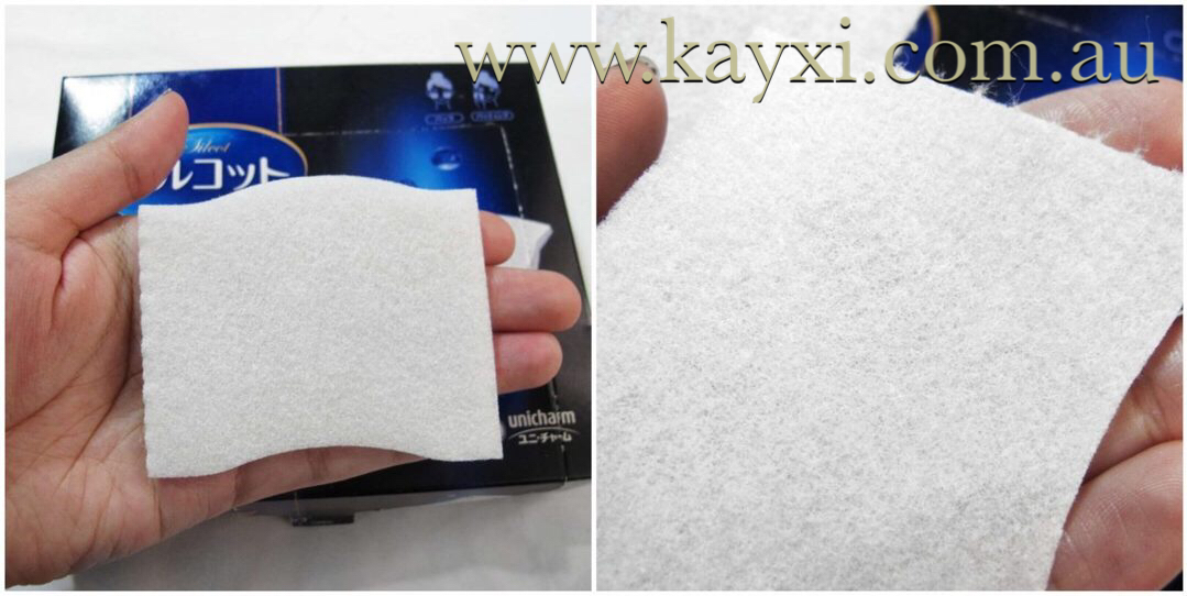 [UNICHARM] Silcot Sponge Touch Moisturising Facial Cotton Pads (Uru Uru Cotton) 40 Sheets