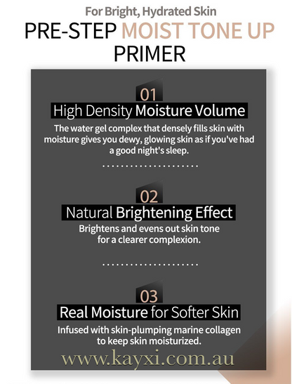 [CLIO] Pre-Step Moist Tone Up Primer 30ml + Conceal-Dation SPF45 PA++ 10ml (50% OFF)