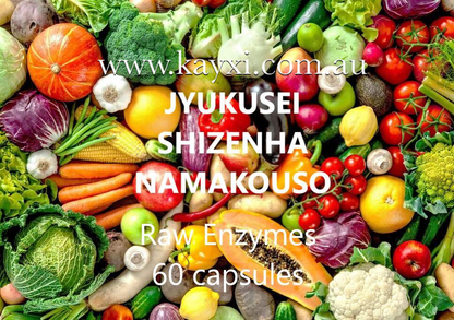 [JYUKUSEI SHIZENHA NAMAKOUSO] Raw Enzyme 60 Capsules