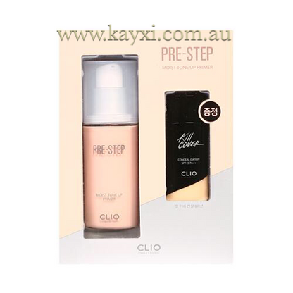 [CLIO] Pre-Step Moist Tone Up Primer 30ml + Conceal-Dation SPF45 PA++ 10ml (50% OFF)