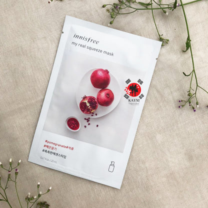 [INNISFREE] My Real Squeeze Mask - Pomegranate - 20ml