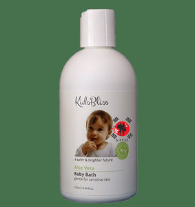 [KIDS BLISS] *A Safer & Brighter Kids Future* Baby Bath – Aloe Vera 250ml