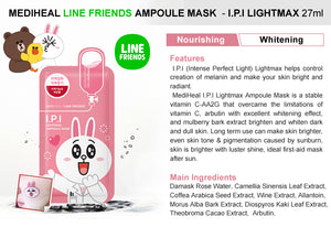 [MEDI HEAL] Line Friends I.P.I Lightmax Ampoule Mask 27ml