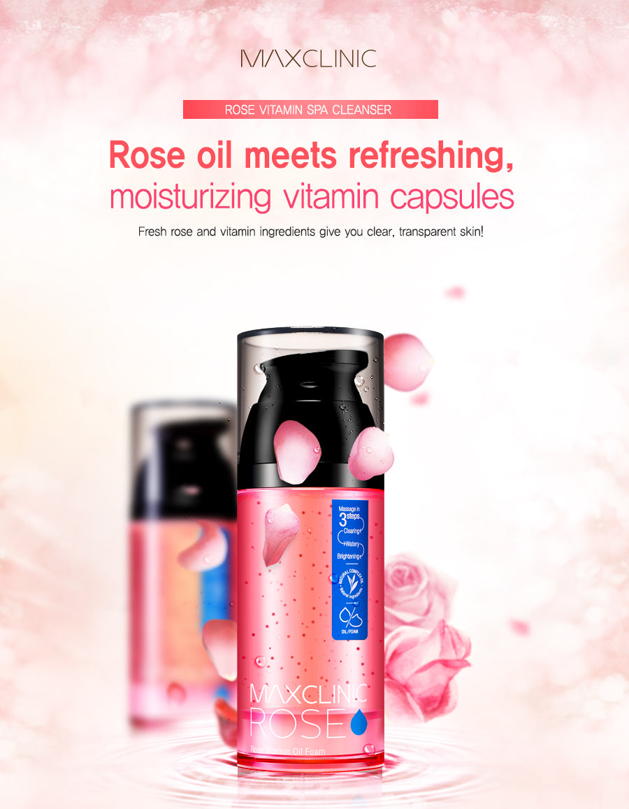 [MAXCLINIC] Rose Vitamin Oil Foam Cleanser 110g