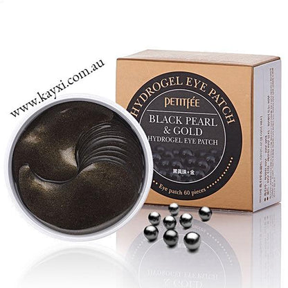 [PETITFEE] Black Pearl & Gold Eye Patch 60pcs