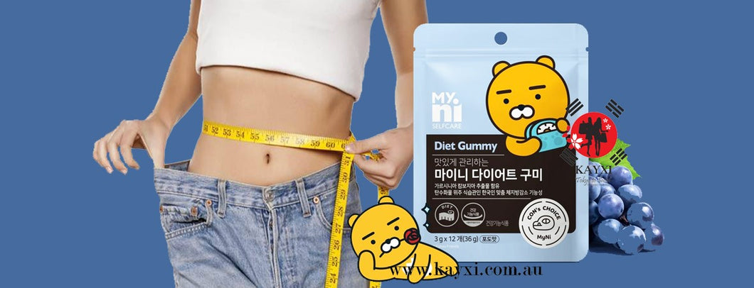 [ILDONG] MYNI Self Care Diet Gummy 36g/12Pcs (Grape and/or Apple Flavour)