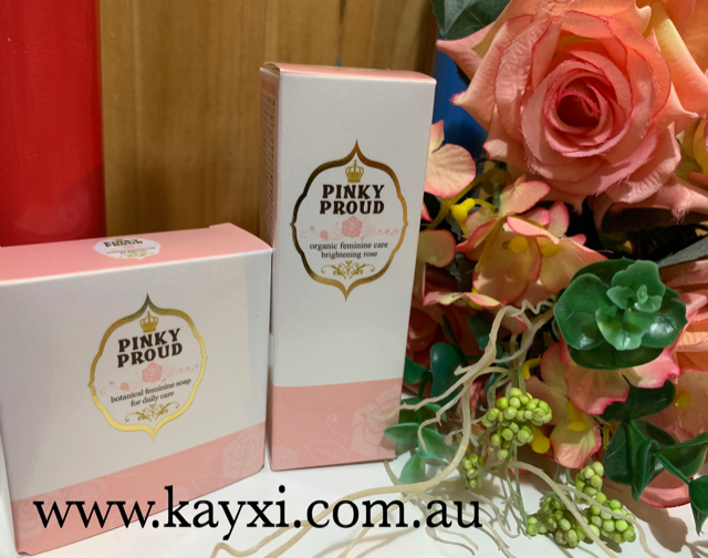 [PINKY PROUD] Botanical Feminine Soap & Organic Feminine Care Brightening Lotion 2pcs SET